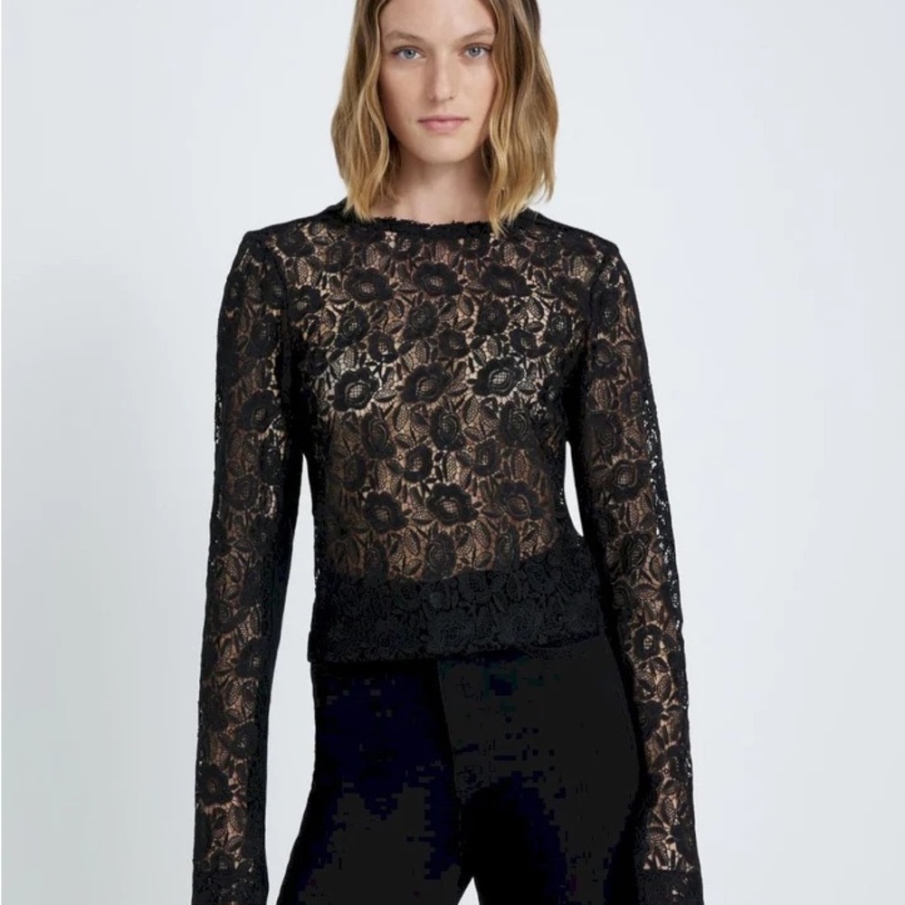 7 For All Mankind Lacey Sweater in Black XS
